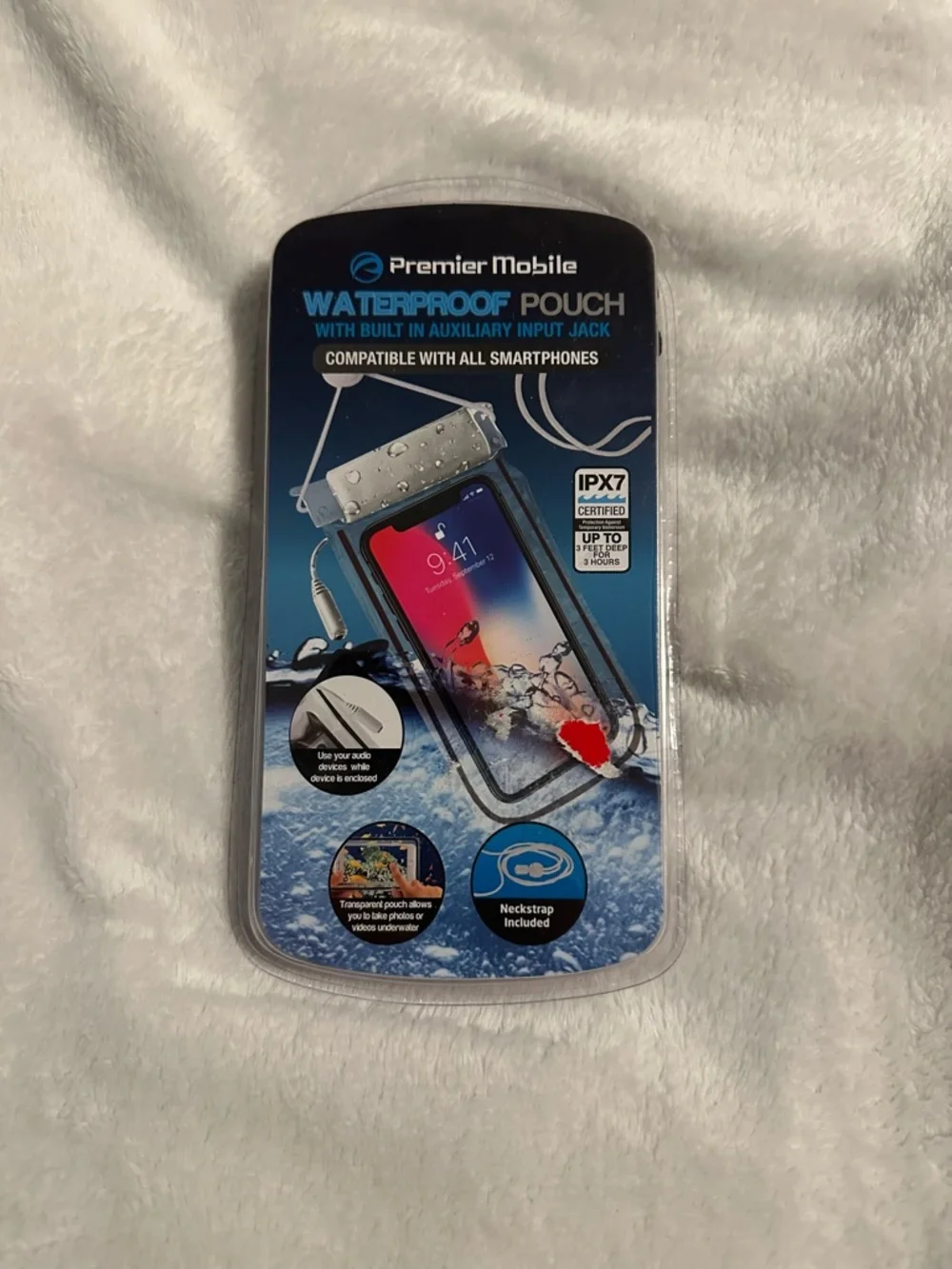 Waterproof Phone Pouch – Clear/Black